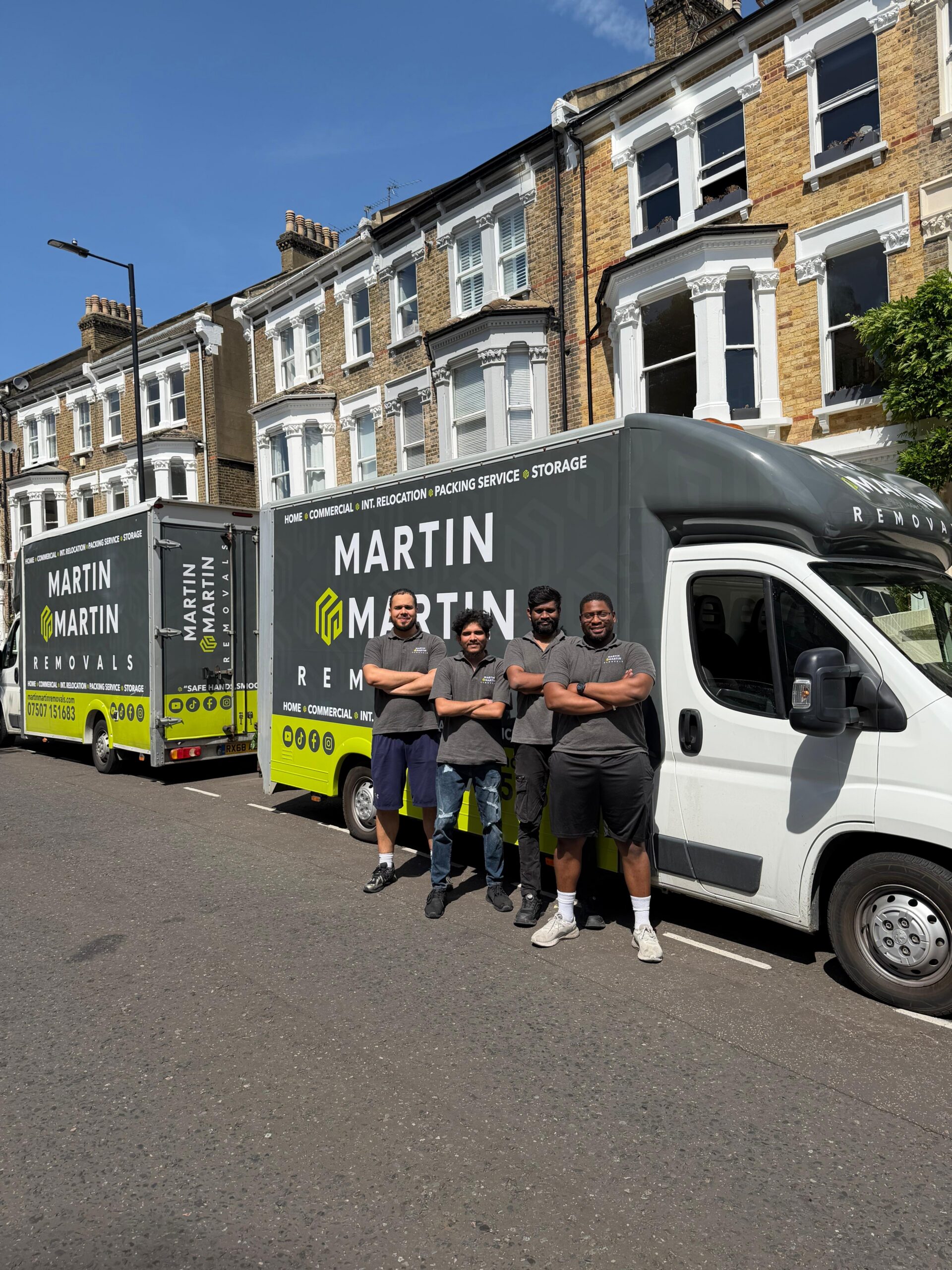 Martin & Martin removals team loading a van in Epping